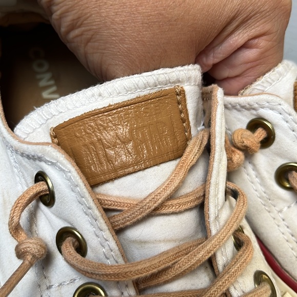 Converse All Star Discolored White Sneakers Shoreline Size 7 - Picture 10 of 12